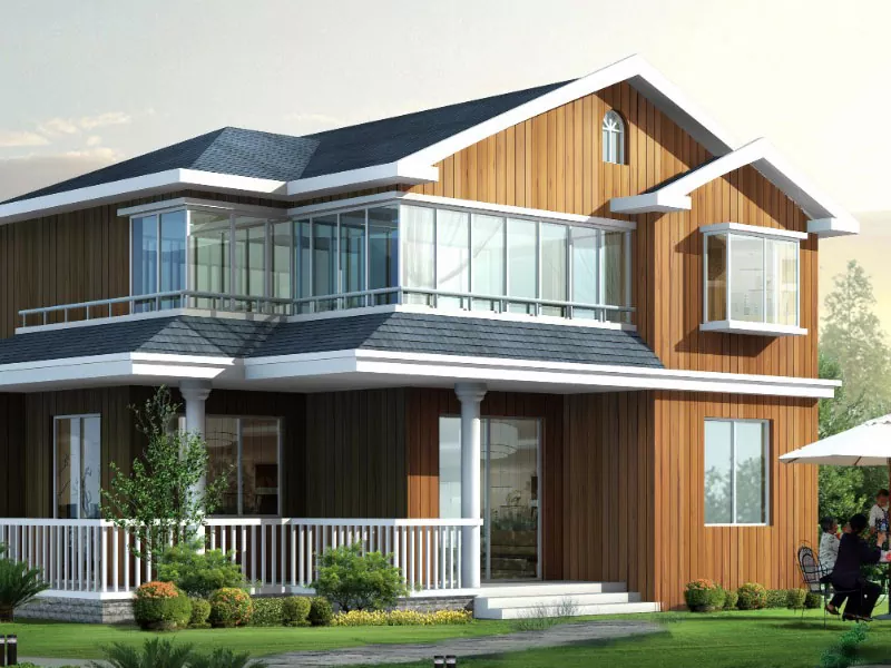 Luxury жана заманбап Prefabricated Light Gauge Prefab Steel Villa